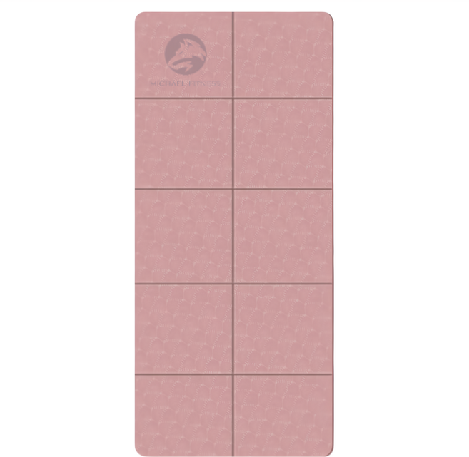 MICHAEL FITNESS 麥克健身 摺疊瑜珈墊 粉色 +手提袋, 1個