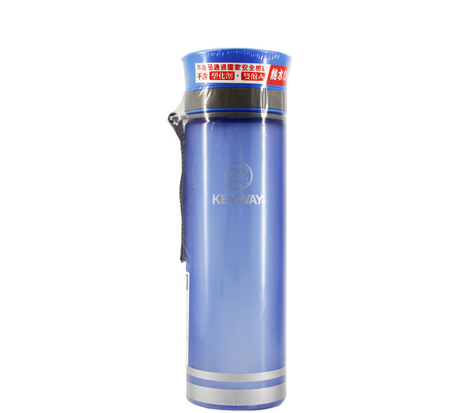 KEYWAY 聯府 水雲彩吸管水壺, 藍色, 1個, 570ml