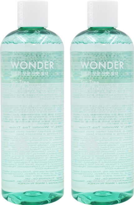 TONYMOLY Wonder系列 茶樹毛孔清爽化妝水, 500ml, 2瓶