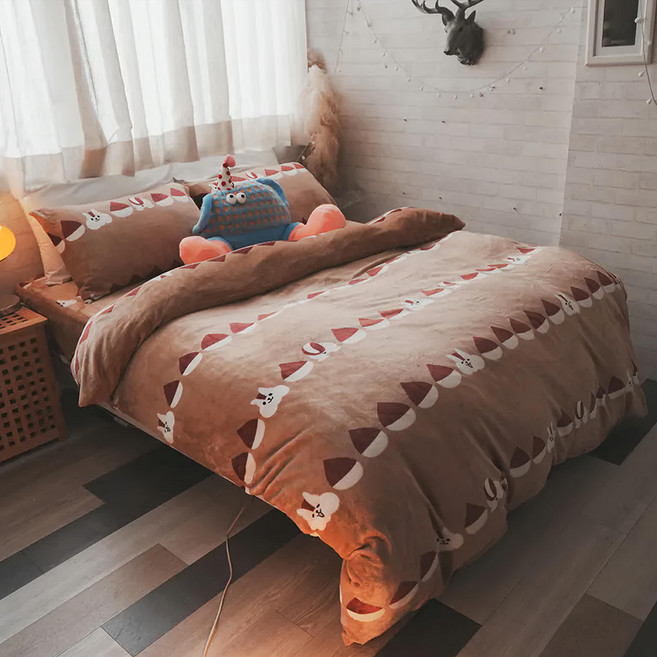 anna home 棉床本舖 法蘭絨床包組 含枕套