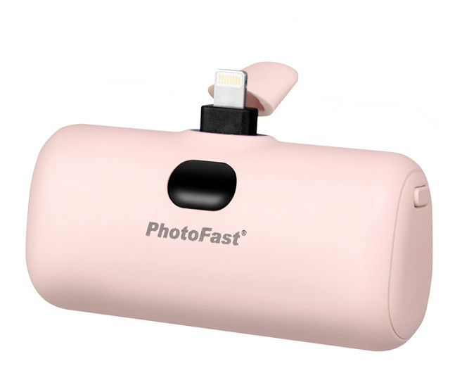 PhotoFast 銀箭資訊 Power 口袋行動電源 5000mAh Lightning, PB2300, 草莓奶茶粉