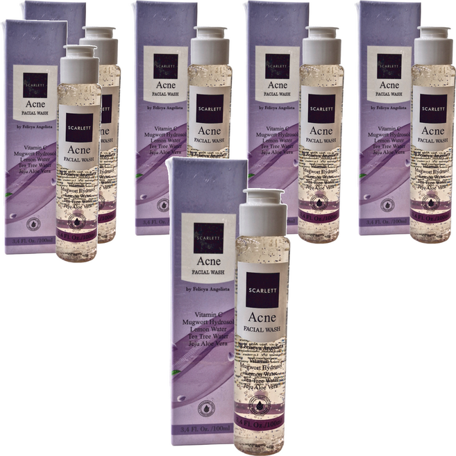SCARLETT Acne 控油洗面乳, 100ml, 6瓶