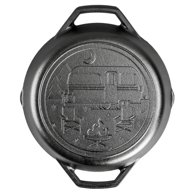 LODGE 戶外流浪系列 26cm 鑄鐵單柄鍋 (野營), 1個