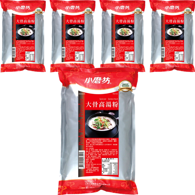小磨坊 大骨高湯粉, 1kg, 5包