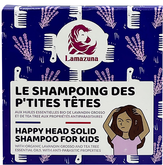 Lamazuna 快樂洗髮皂 兒童專用, 70ml, 1盒