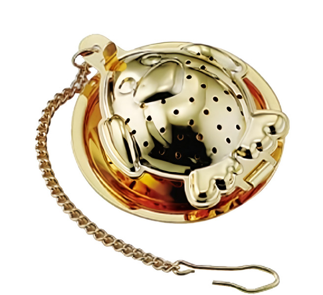 SALUS 佐藤金屬 懸掛式濾茶器 企鵝 古典金, 1個