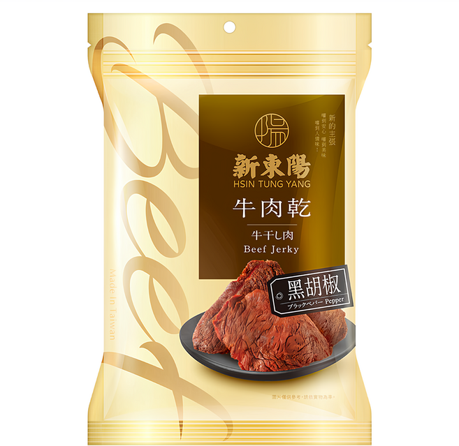 新東陽 牛肉乾 黑胡椒, 210g, 1包