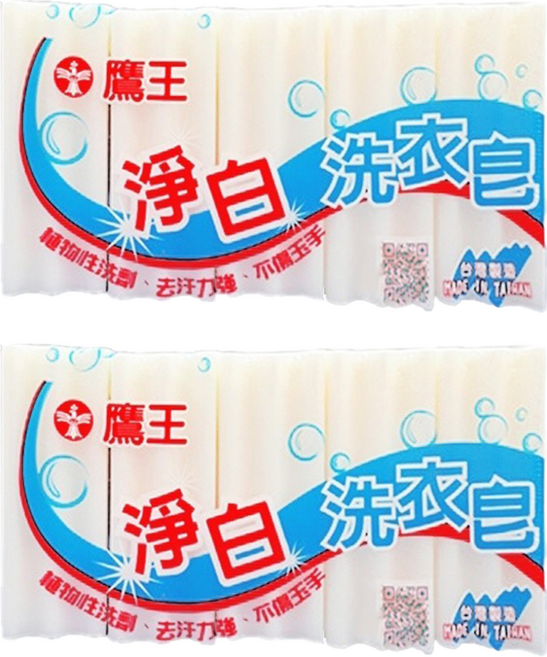 KINGEAGLE 鷹王 淨白洗衣皂, 180g, 10個