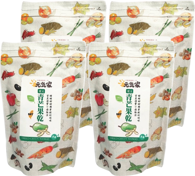 元氣家 愛文青芒果乾, 200g, 4包