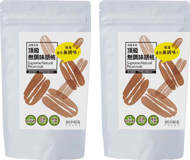 好日×好食 好果系列 頂級無調味胡桃, 100g, 2包