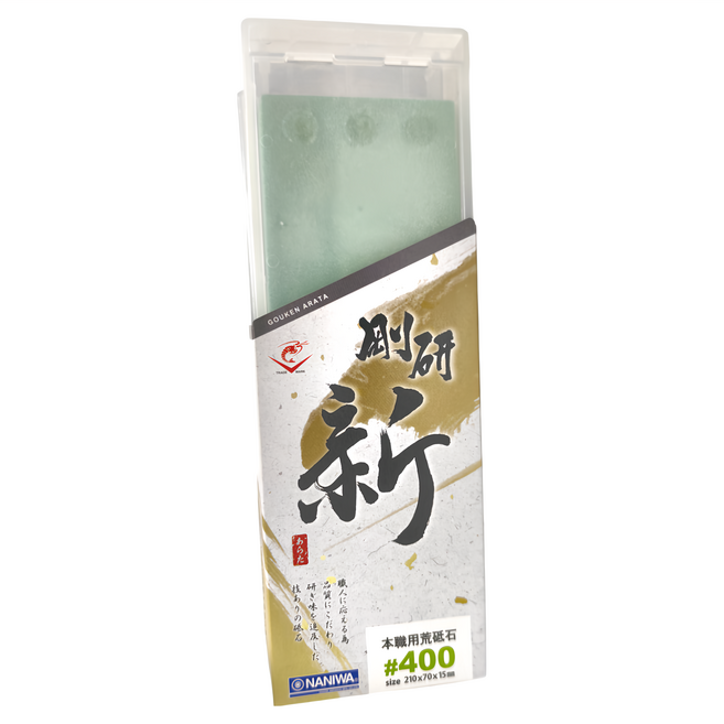NANIWA 蝦牌 剛研新陶瓷油石400番, 1個