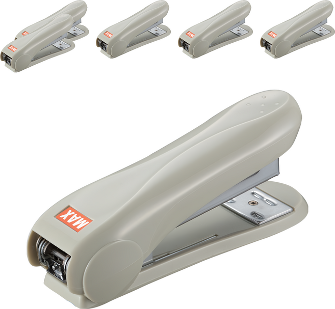 MAX 美克司 釘書機 帶除針器 HD-50R-GR, 灰色, 6個
