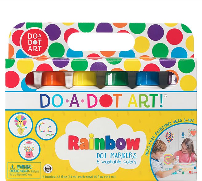 DO-A-DOT ART 點點畫筆 6入, 彩虹色, 1盒