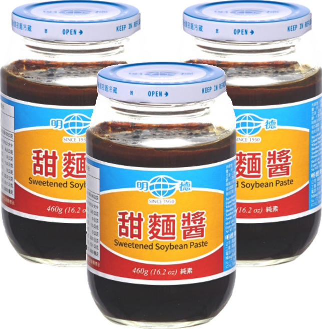 明德甜麵醬 460g 純素, 3罐