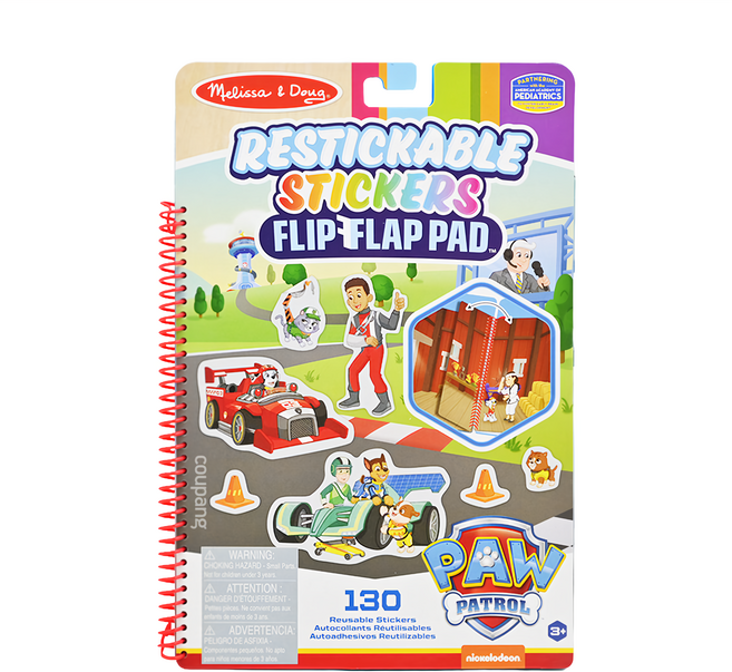 Melissa&Doug 瑪莉莎 旅遊樂 N次貼翻轉故事遊戲書, 螺旋裝訂