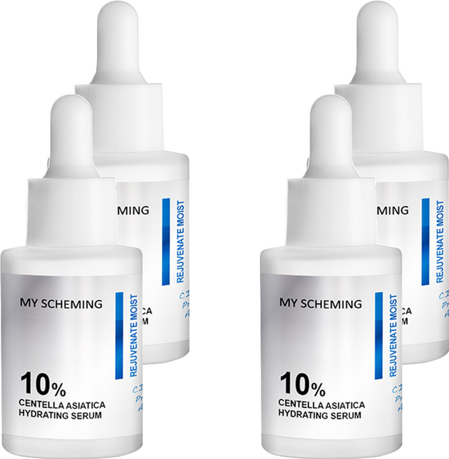 MY SCHEMING 我的心機 10%積雪草賦活鎖水精華, 30ml, 4件