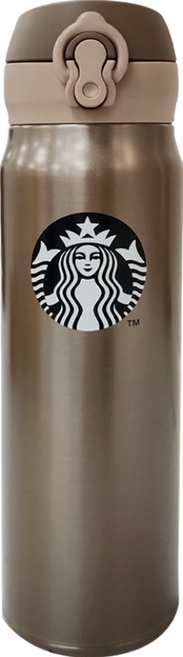 STARBUCKS 星巴克 隨身瓶, 光澤金, 600ml, 1個