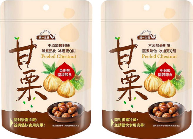 統一生機 甘栗, 150g, 2包