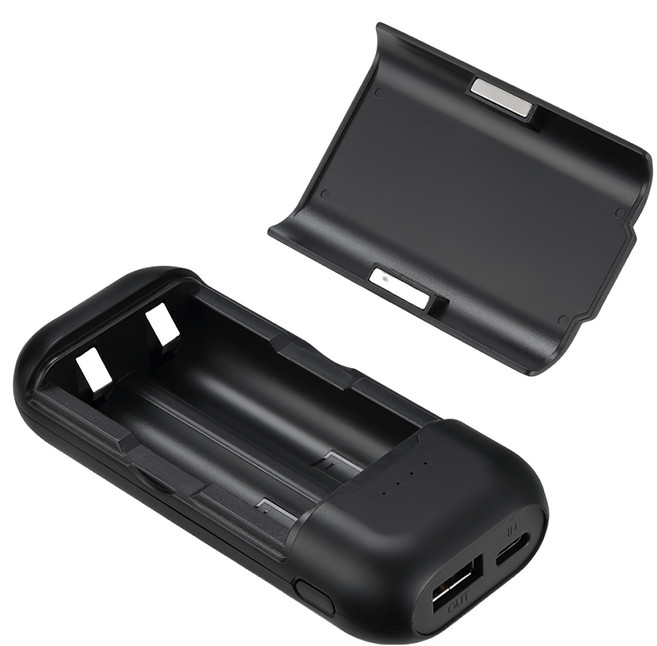 RONEVER 鋰電池充電器 PC404 充電座 + 說明書 + 布袋 + USB to Type-C充電線, 1組
