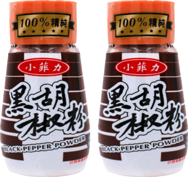 小菲力 黑胡椒粉 100%精純黑胡椒研磨而成, 30g, 2罐