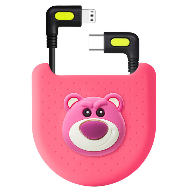 Bone 蹦克 L型轉角線 Lightning/USB-C, 250mm, 熊抱哥, 1個
