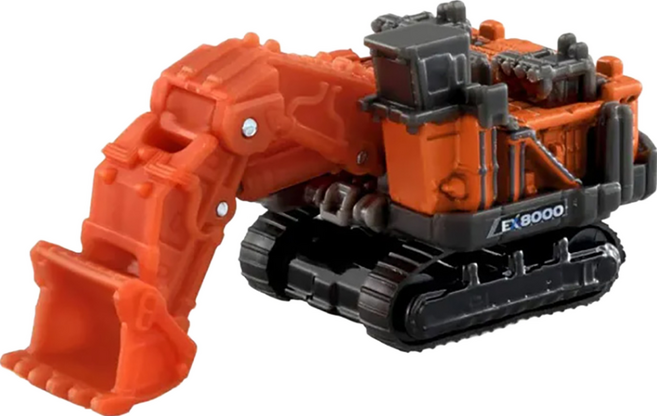 TOMICA TAKARA TOMY 小汽車 日立挖土機, 日立挖土機 橘色 + 黑色, 1個