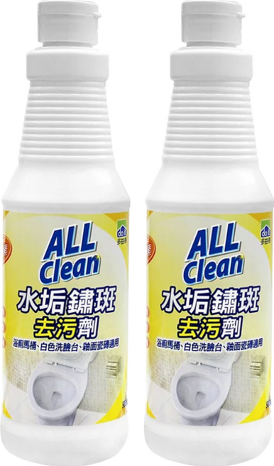 do it 多益得 ALL Clean 水垢鏽斑去污劑/浴室馬桶清潔劑 AC095, 500g, 2瓶