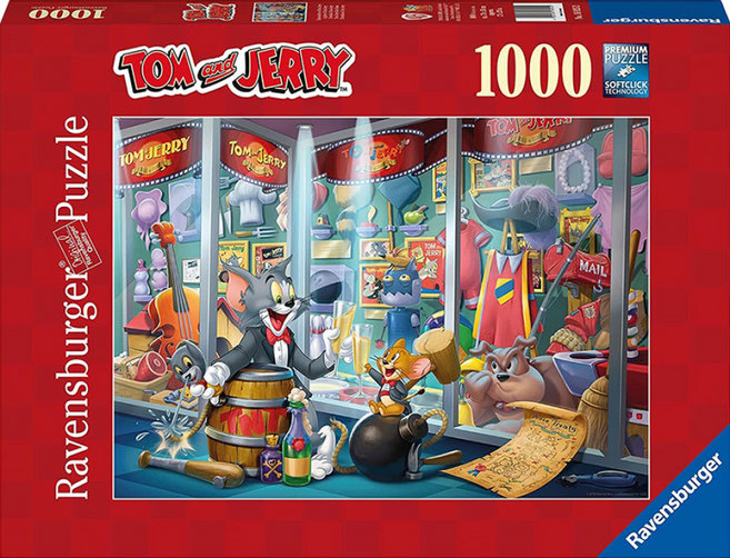 Ravensburger 維寶 湯姆貓與傑利鼠拼圖 RV16925, 1000片, 1盒