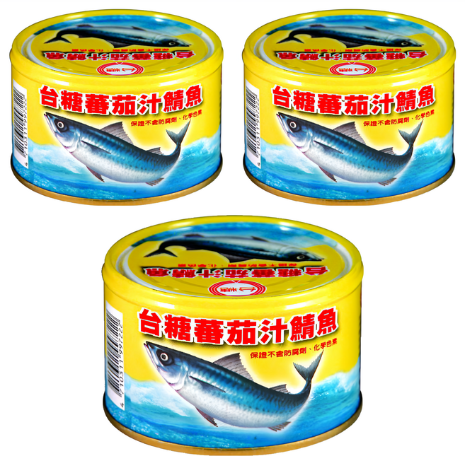 台糖 蕃茄汁鯖魚, 220g, 3罐