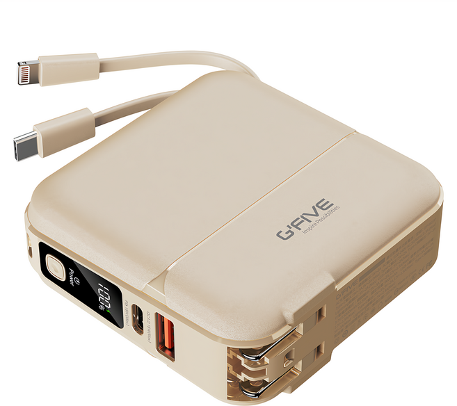 G'FIVE 基伍 勁量多功能行動電源 15000mAh, GP-W10P, 黃色