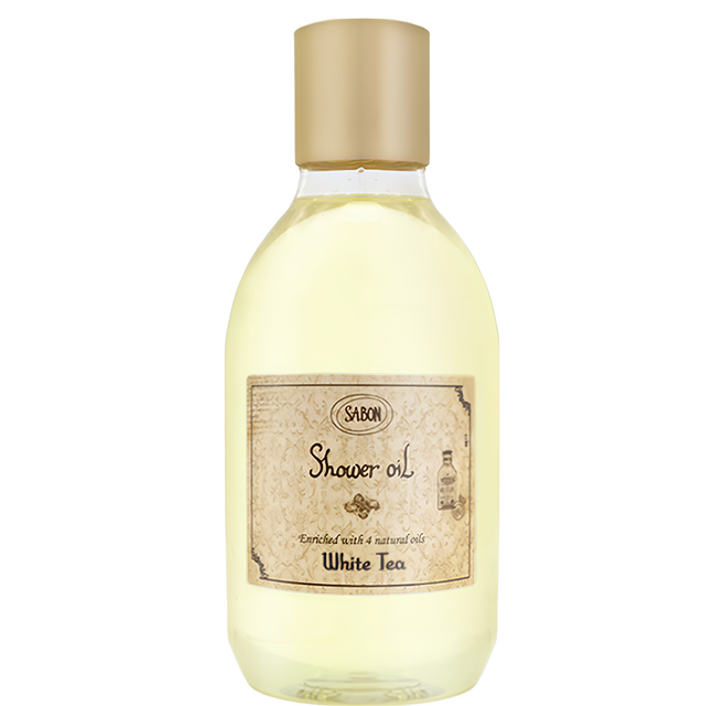 SABON 沐浴油 國際航空版 白茶, 300ml, 1件