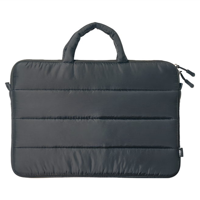 ekax 雲朵Puffy 筆電包 輕量設計 柔軟材質 多功能設計 防護緩衝, 沉穩黑, 1個