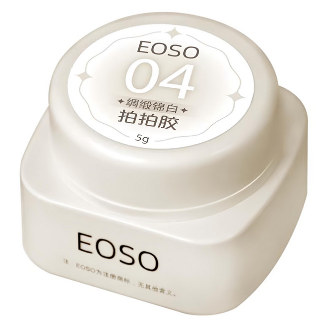 EOSO 拍拍膠, 04 綢緞錦白, 5g, 1罐