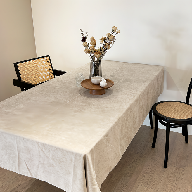 069.防水防貓抓桌布, 溫柔奶茶, 180 x 260cm, 1條