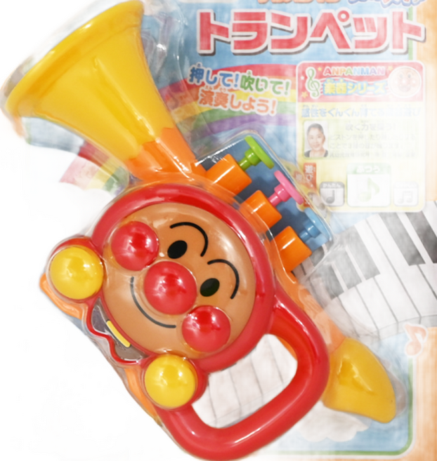 日本 PiNOCCHiO ANPANMAN 麵包超人 天才寶貝 小喇叭, 紅色 + 黃色, 1個