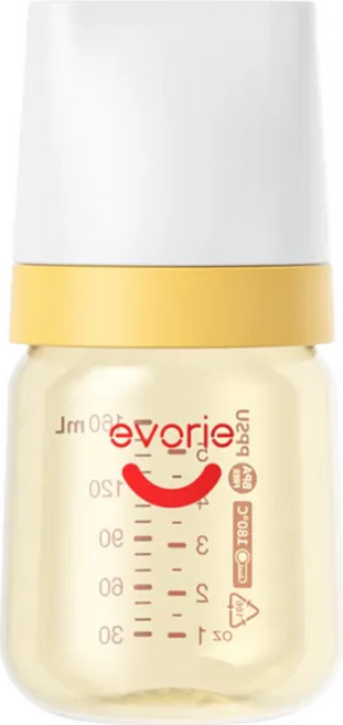 evorie 愛得利 PPSU 奶瓶 160ml 新生兒適用, 寬口徑, 1個