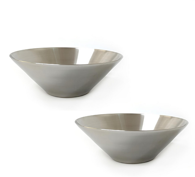 PAULUS Togo系列 不鏽鋼碗 225mm*80mm 2個 Set 耐熱溫度5-100°C 韓國產, 銀色