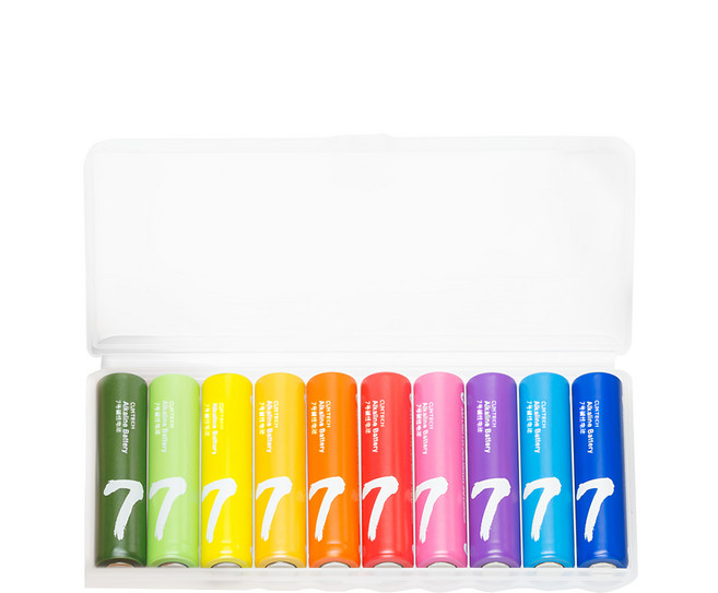 Cuktech 鹼性電池 4號AAA B07/乾電池/電池盒收納, 10顆, 1盒