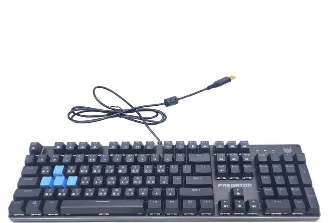 acer 宏碁 Aethon 電競 Wired 機械式鍵盤 黑 303 Blue Switch RGB Backlit 104 Keys