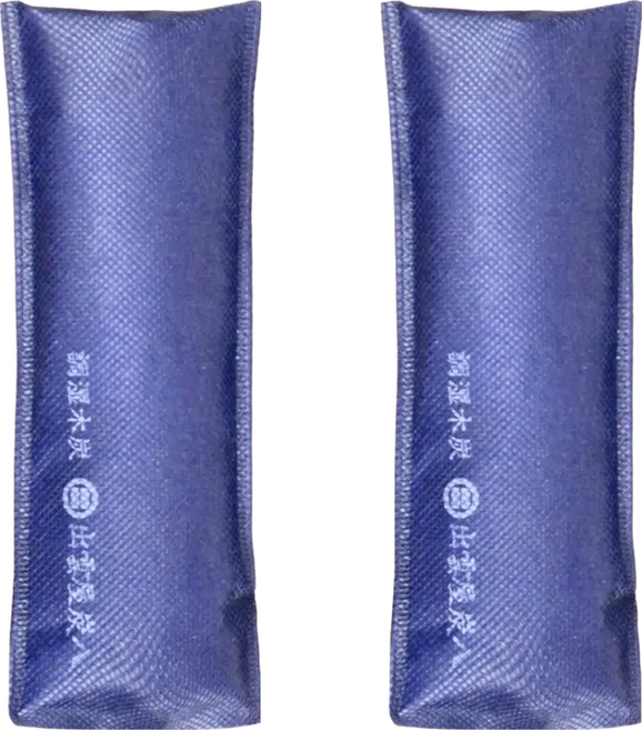 出雲屋炭八 細長型迷你袋 (藍色) 室內調濕木炭, 20g, 200ml, 2個