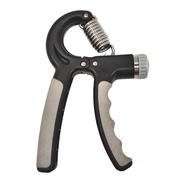基礎款可調節握力器, 黑灰色, 1個
