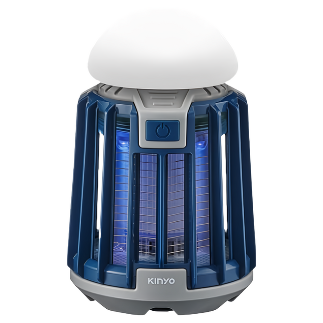 Kinyo USB防水照明捕蚊兩用燈 150 x 90mm 藍色 255g, KL-6053