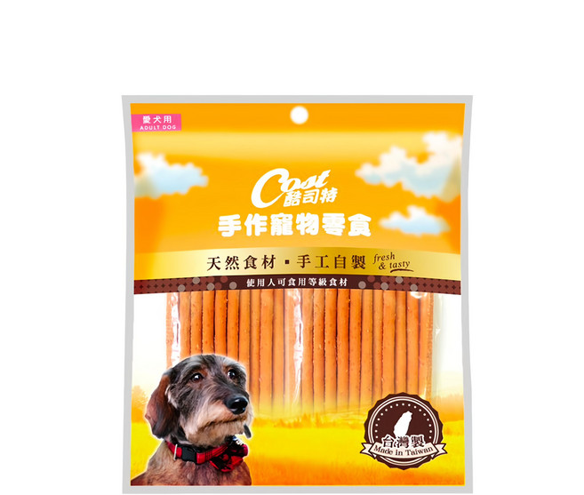 Cost 酷司特 手工製作 採用國產新鮮雞肉 低鹽低脂 毛孩健康無負擔, 雞肉條, 250g, 1袋
