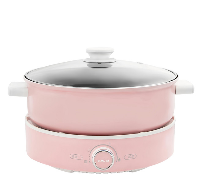 aiwa 愛華 多功能電熱鍋 AE-B4M 4.0L 額定容量 粉紅色