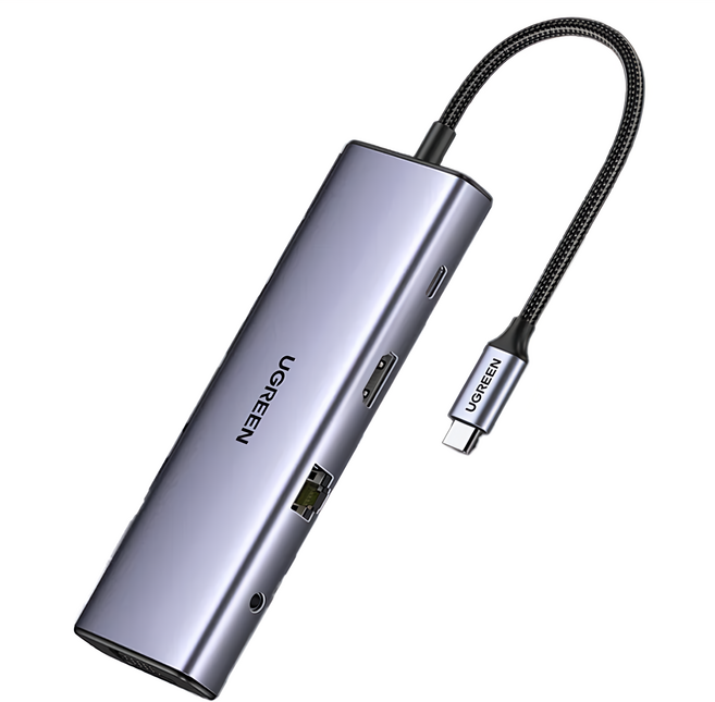 UGREEN 綠聯 十合一Type-C集線器 HDMI + VGA 旗艦版, #15601, 1個