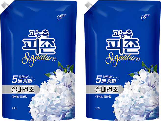 碧珍 Signature系列 室內晾衣柔軟精 Ice Flower 補充包, 1.7L, 2袋