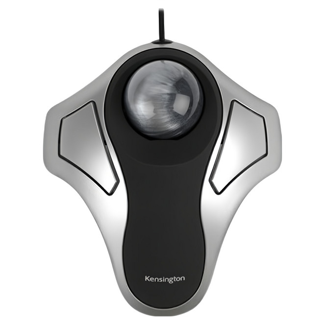 Kensington 入門款軌跡球Orbit 40毫米球體 左右手通用, K64327F, Black/Silver