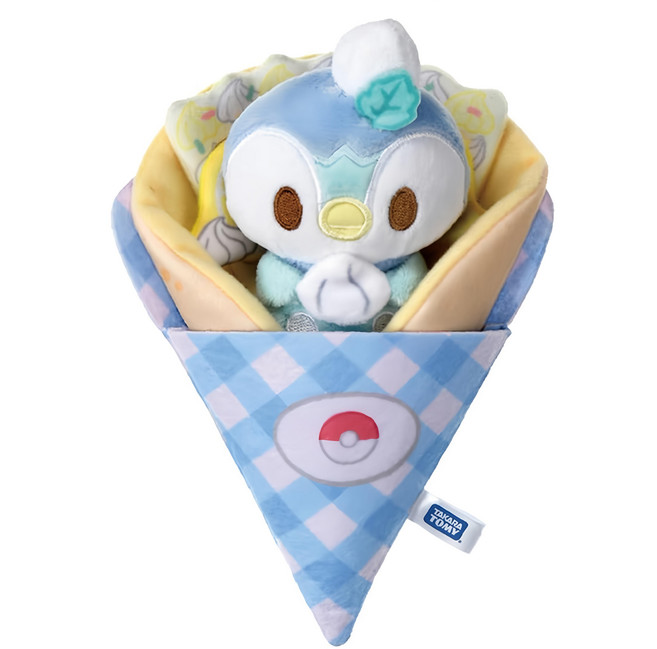 TAKARA TOMY Pokepeace DIY絨毛 香蕉可麗餅, 波加曼, 1個