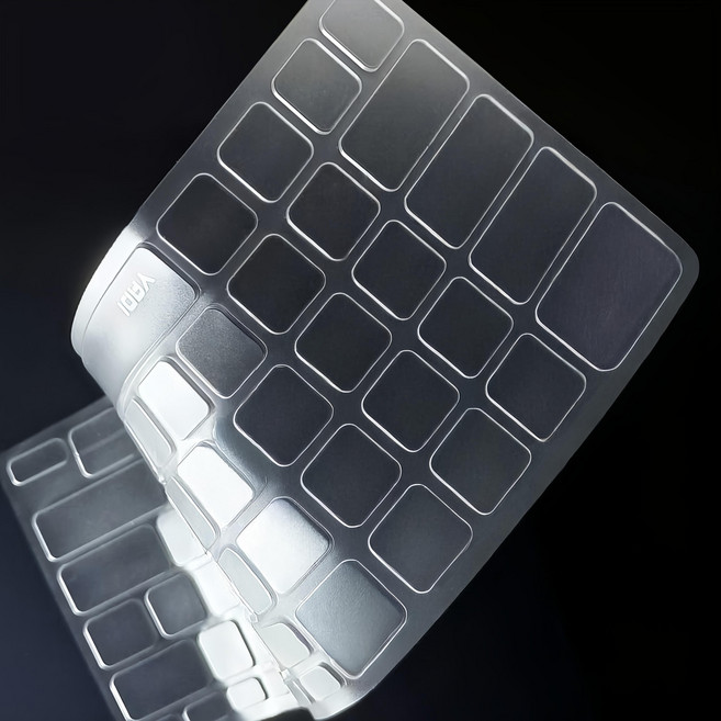 YADI 亞第 超透光抗菌鍵盤保護膜 新高透光素材 超薄及高彈性, 透明色, 1個