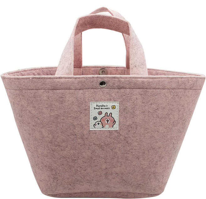 雅迪 卡娜赫拉的小動物毛氈布餃型手提袋, 粉色